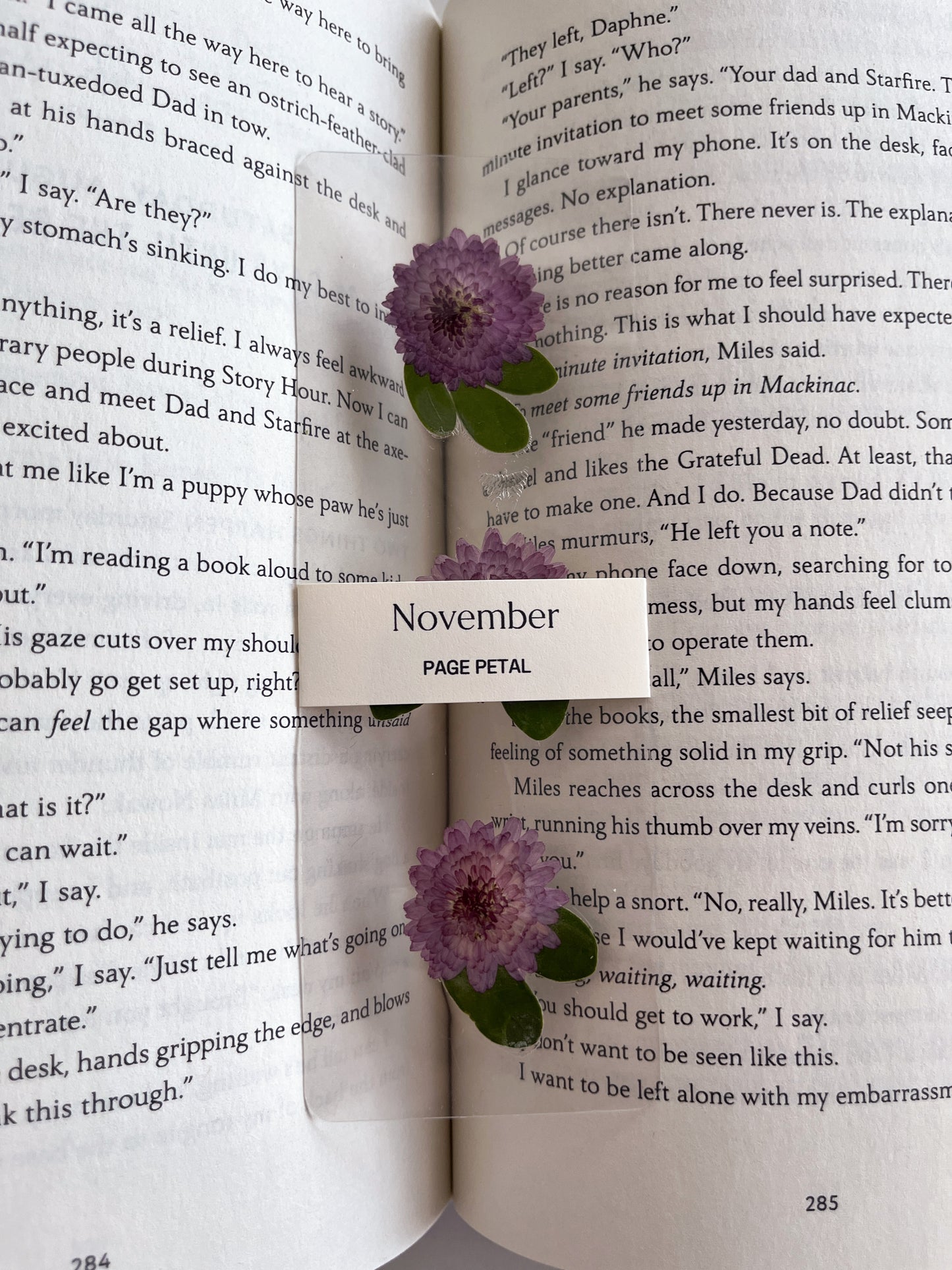 November Birth Month Flower Bookmark