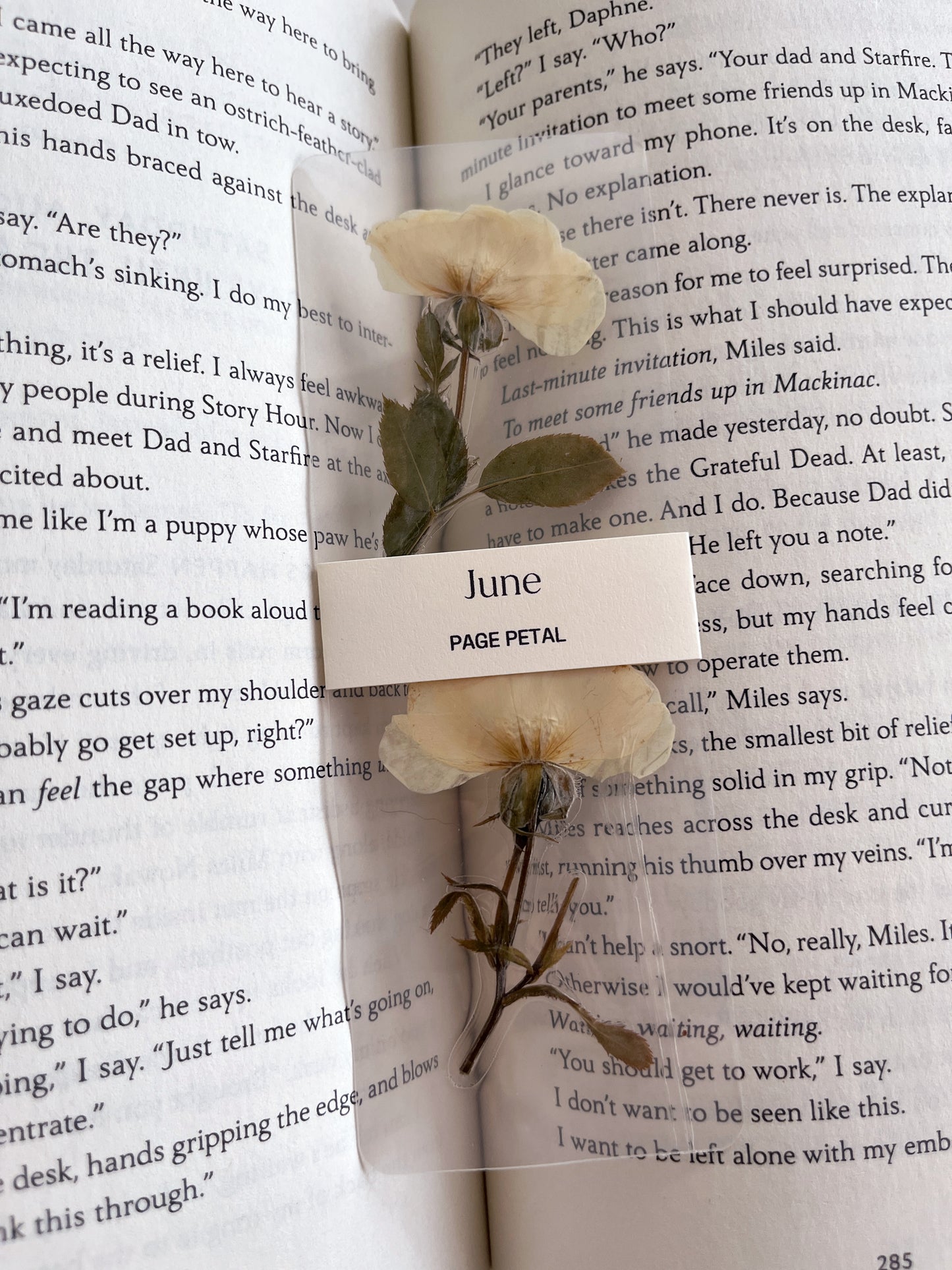 June Birth Month Flower Bookmark