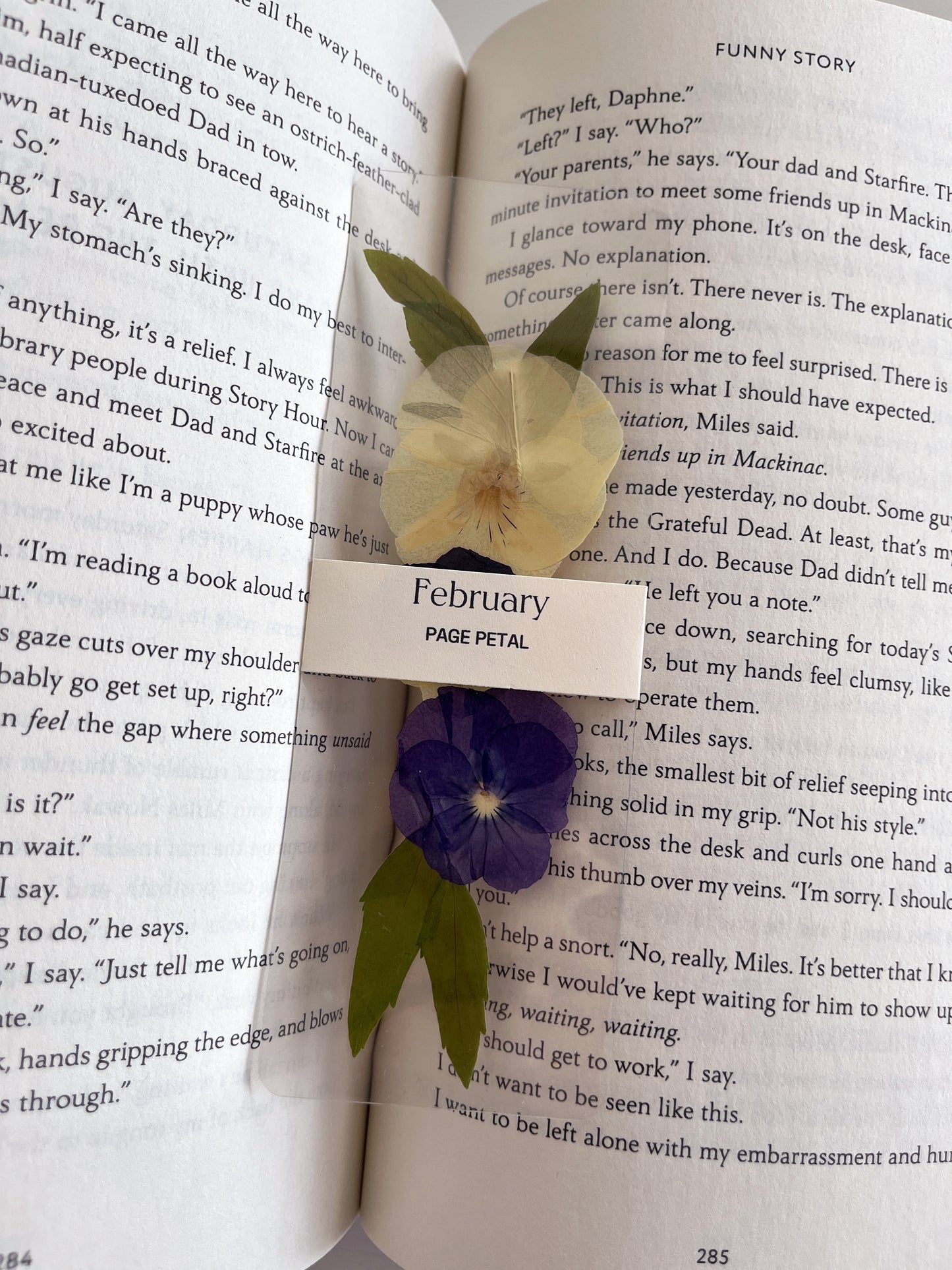 February Birth Month Flower Bookmark