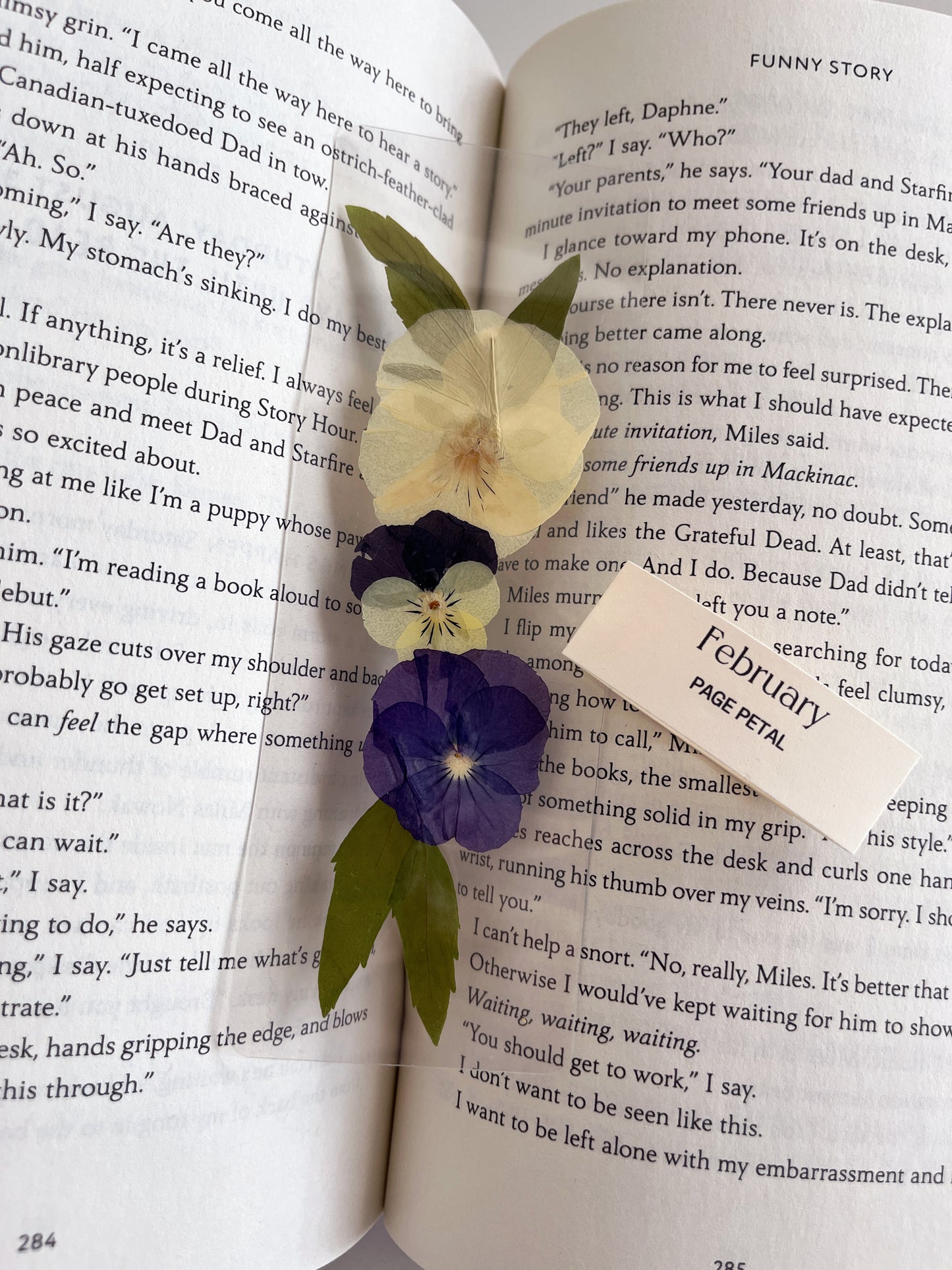 February Birth Month Flower Bookmark