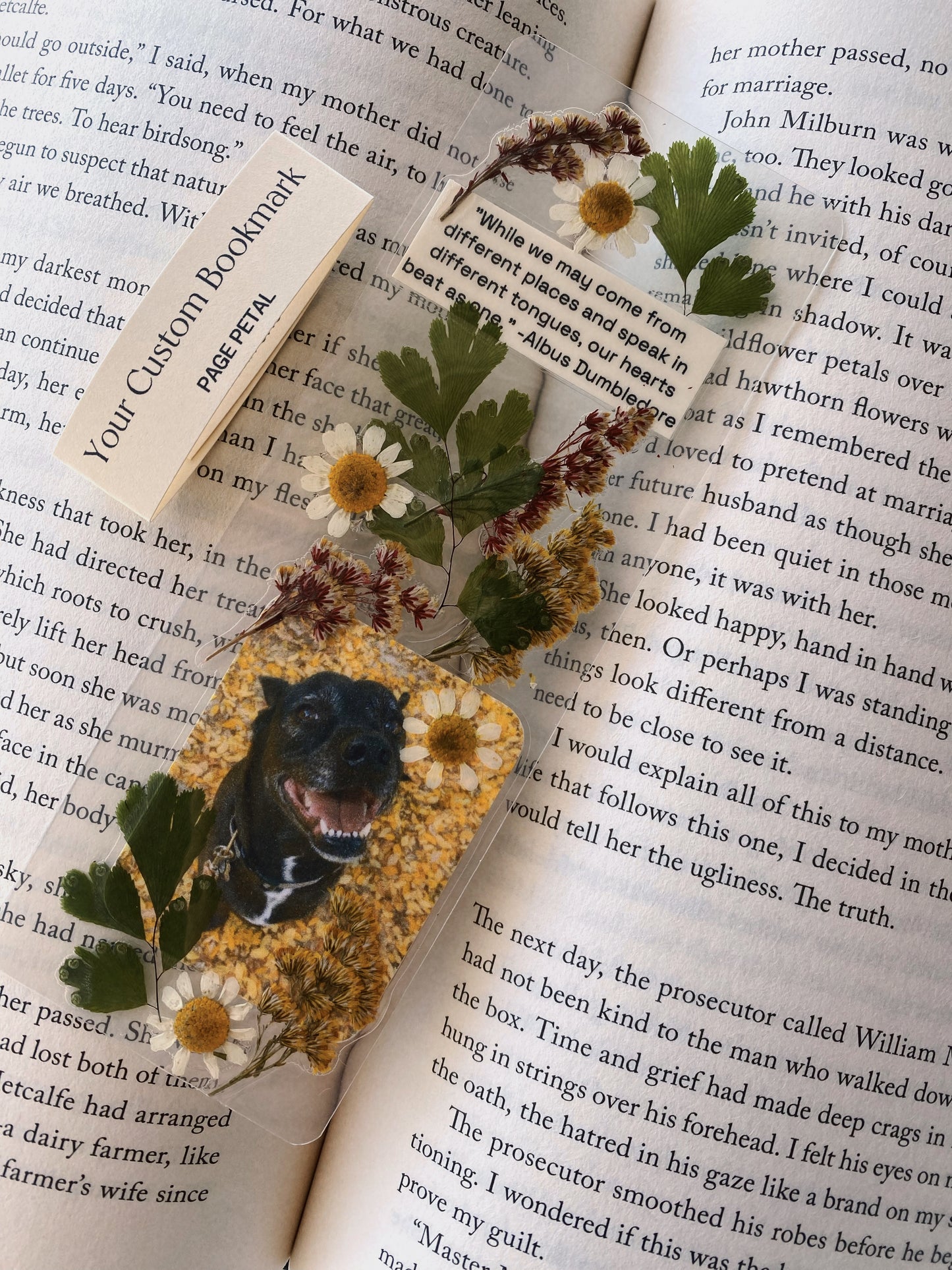 Custom Photo + Quote Bookmark