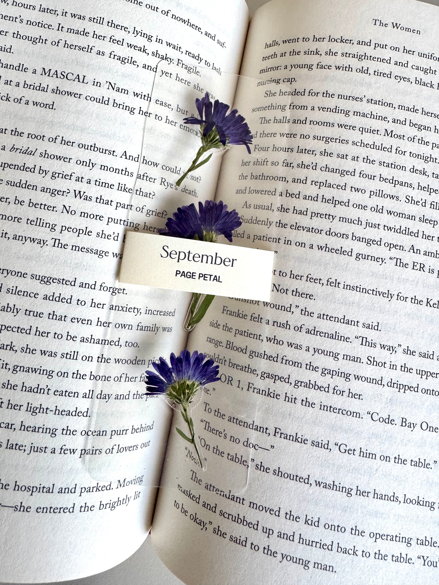 September Birth Month Flower Bookmark