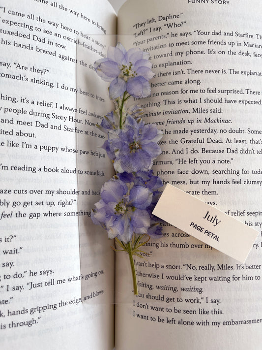 July Birth Month Bookmark