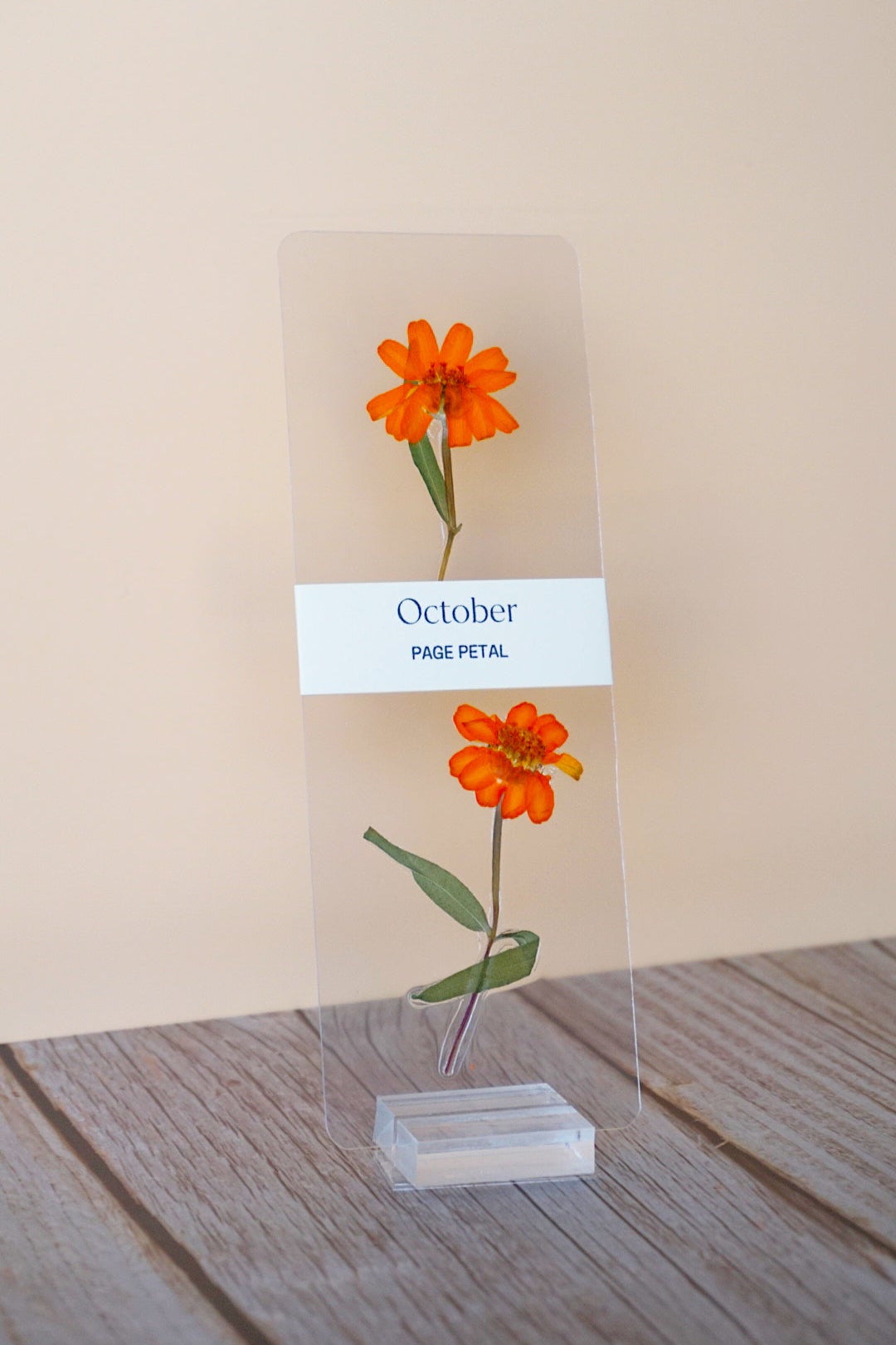 October Birth Month Flower Bookmark