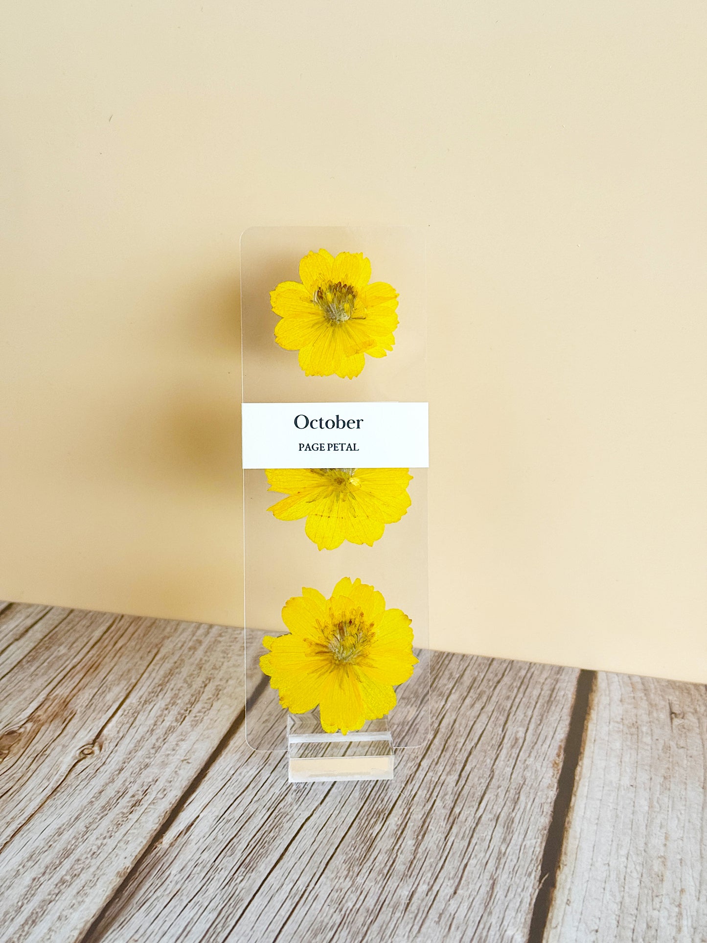 October Birth Month Flower Bookmark