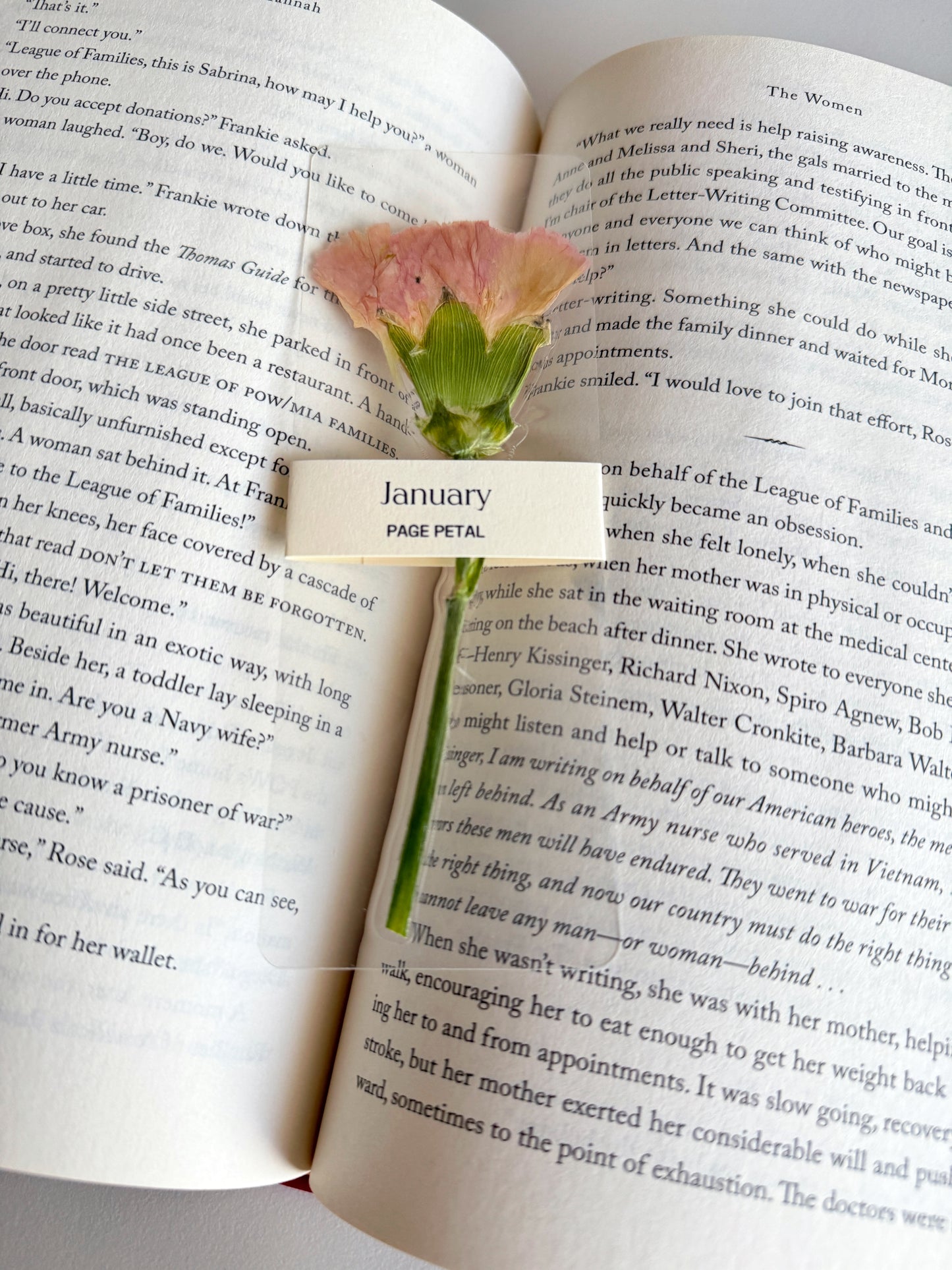 January Birth Month Flower Bookmark