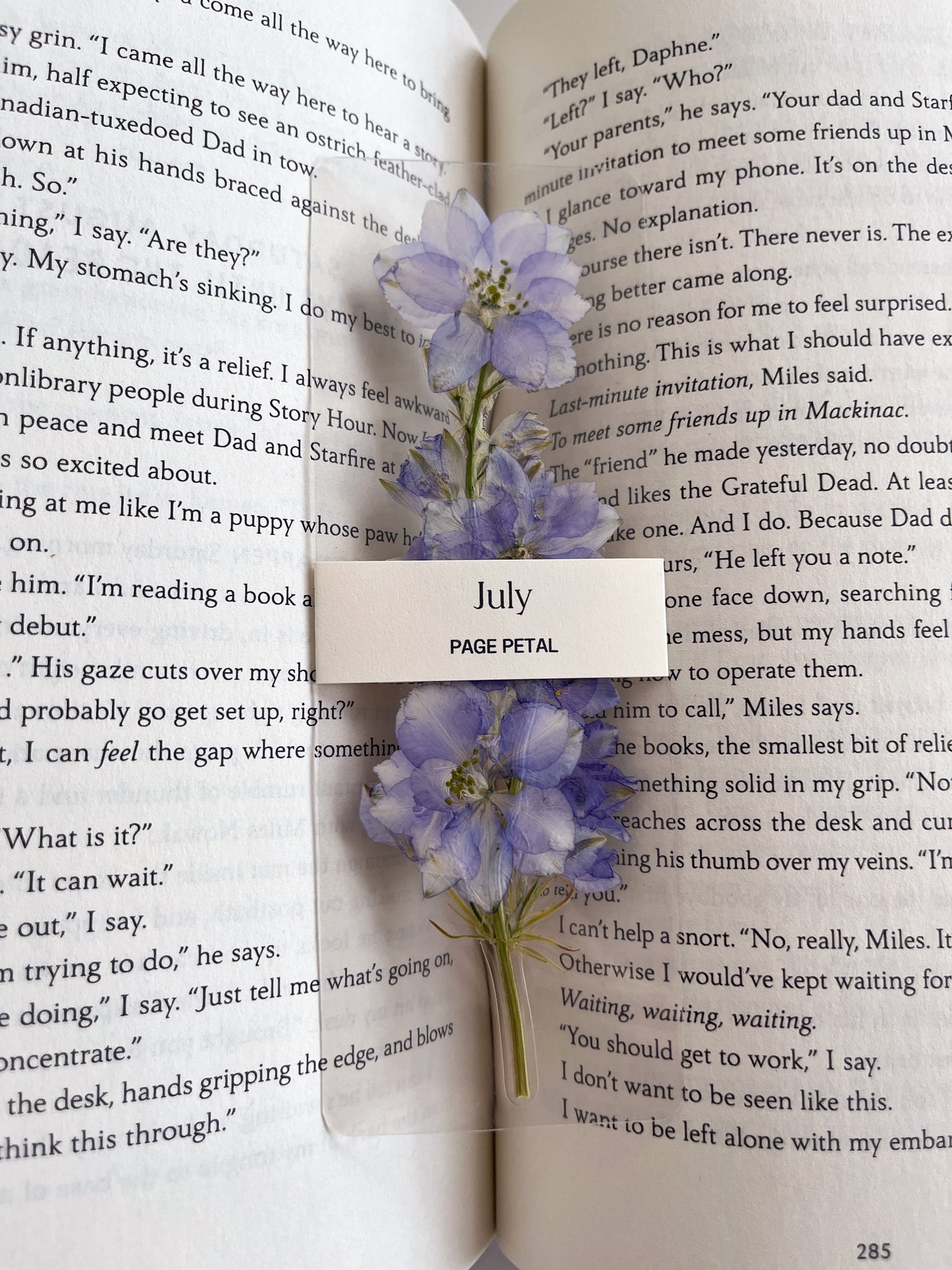 July Birth Month Bookmark