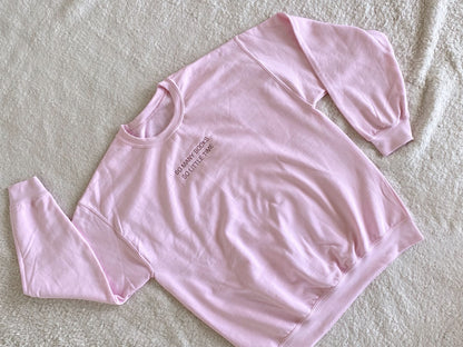 So Many Books, So Little Time Sweatshirt - Pink