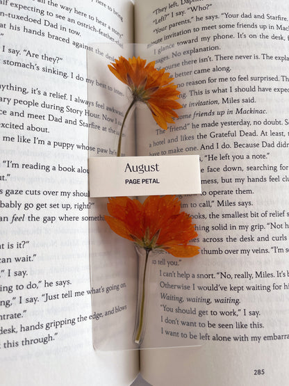 August Birth Month Flower Bookmark