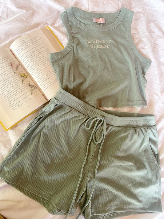 Bookworm Blisswear Set - Sage Green
