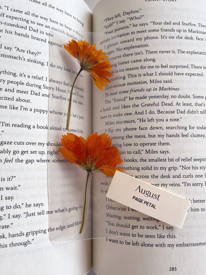 August Birth Month Flower Bookmark