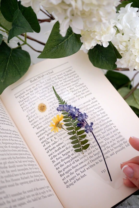 Courage Pressed Flower Bookmark | Sentiment Collection