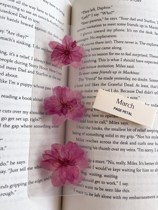 March Birth Month Flower Bookmark