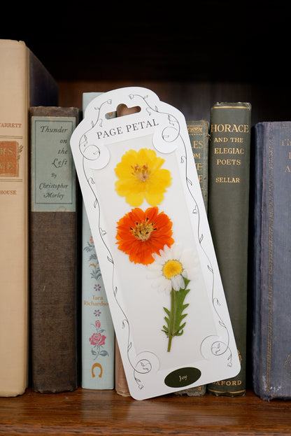Joy Pressed Flower Bookmark | Sentiment Collection