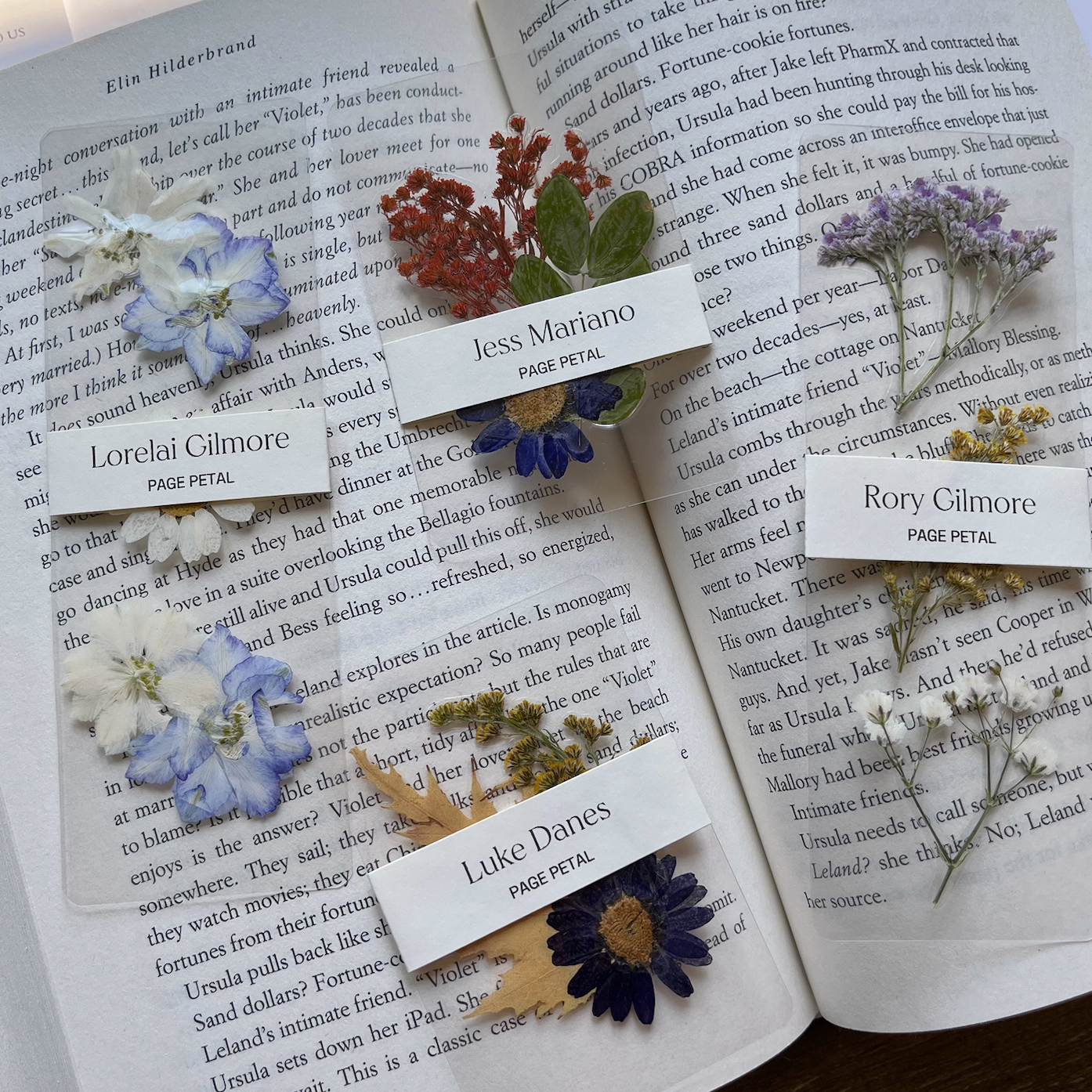 PRESSED FLOWER BOOKMARKS Set of 2 Bookmarks Real Dried 