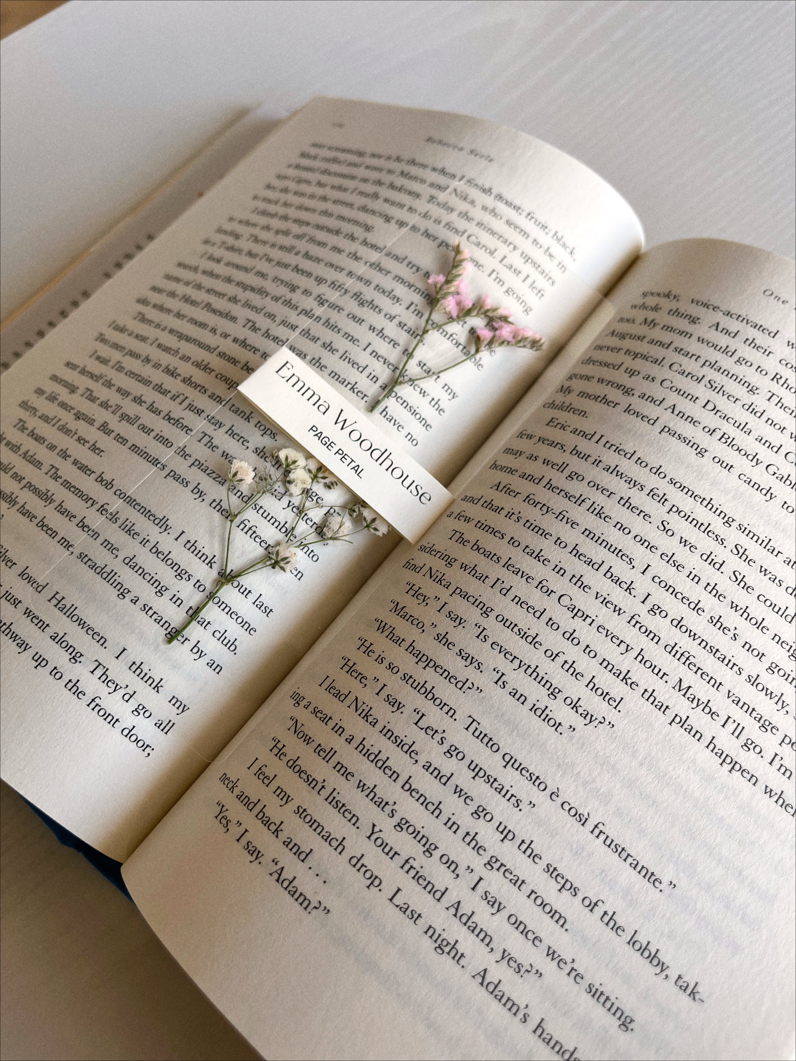 Emma Woodhouse | Bookmarks With Pressed Flowers – Page Petal