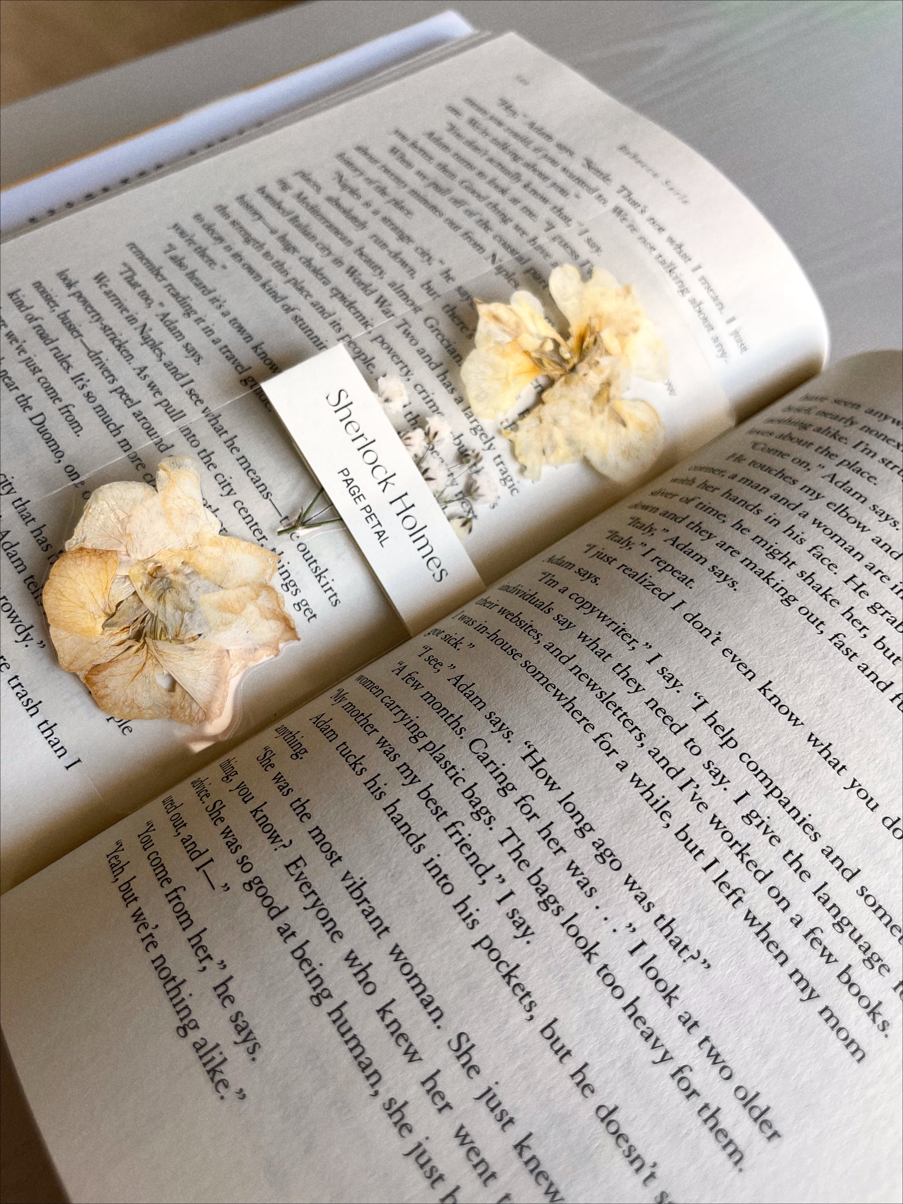 Sherlock Holmes | Pressed Flower Bookmarks – Page Petal